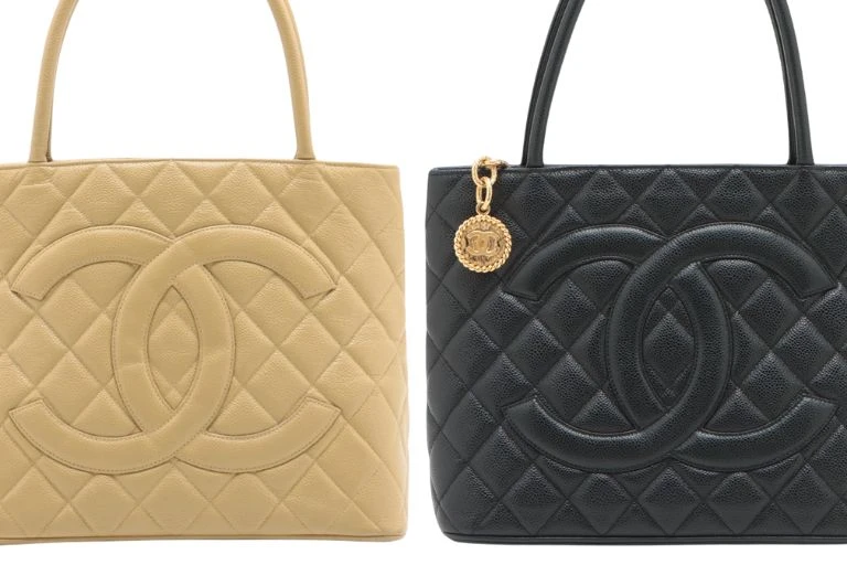 CHANEL シャネル 復刻トート キャビアスキン シルバー金具【431