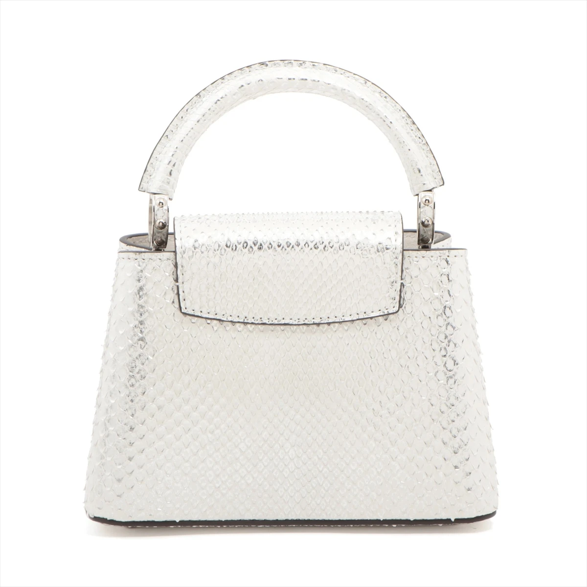 ルイヴィトン パイソン カプシーヌMINI 62158 シルバー RFID反応あり