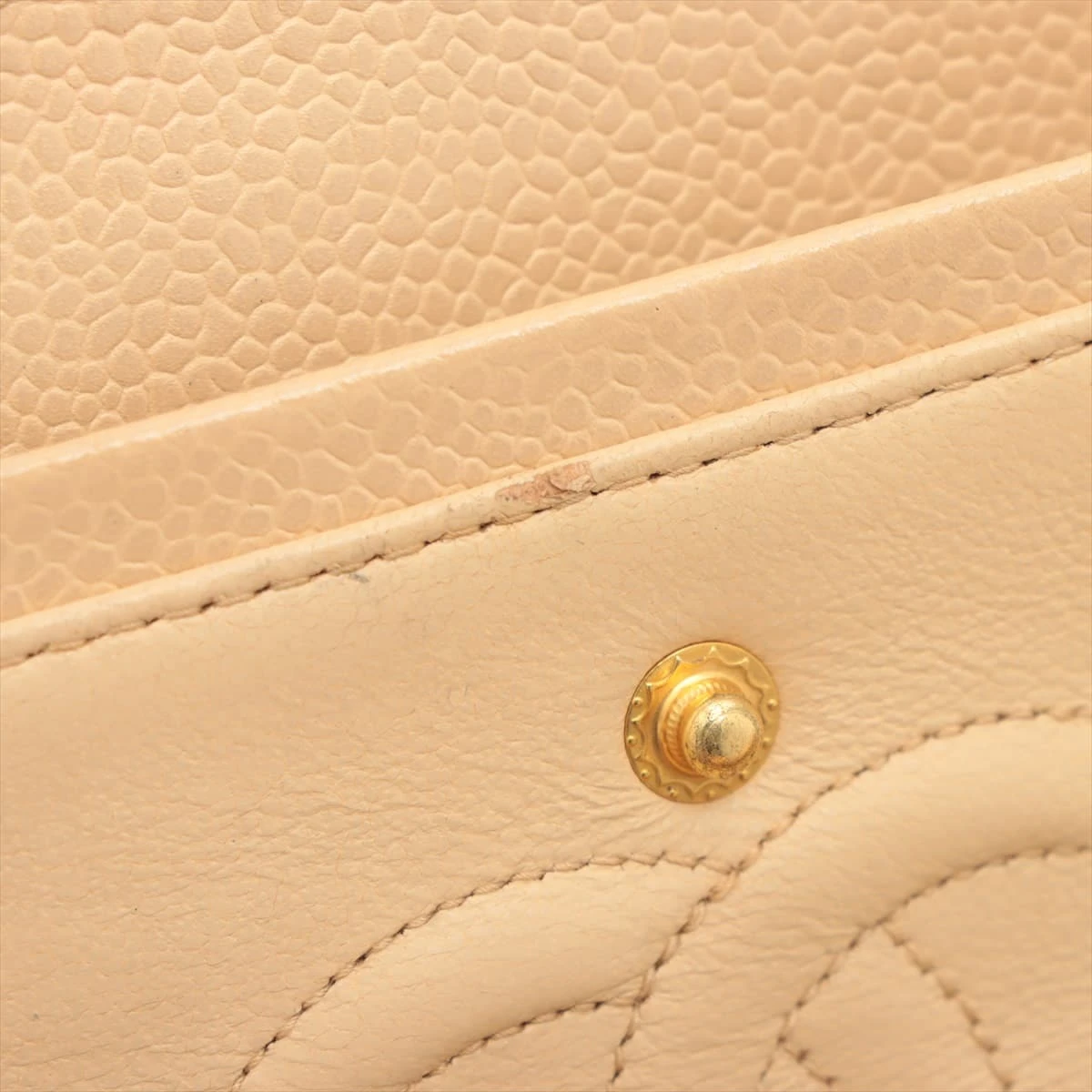 シャネル マトラッセ キャビアスキン ダブルフラップ ダブルチェーン