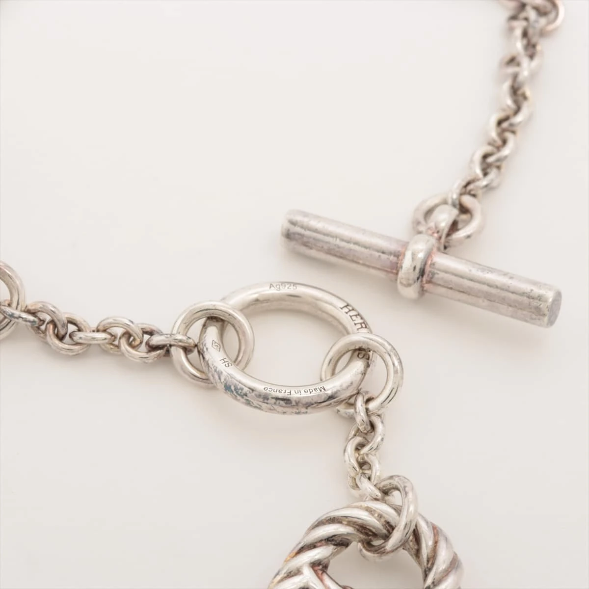 エルメス シェーヌダンクル ブレスレット 925 14.2g シルバー