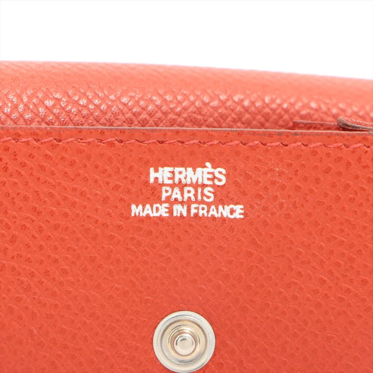 HERMES　◯Z刻　ルヴァンキャトル コインケース レッド エルメス ルヴァンキャトル ヴォーエプソン コインケース レッド