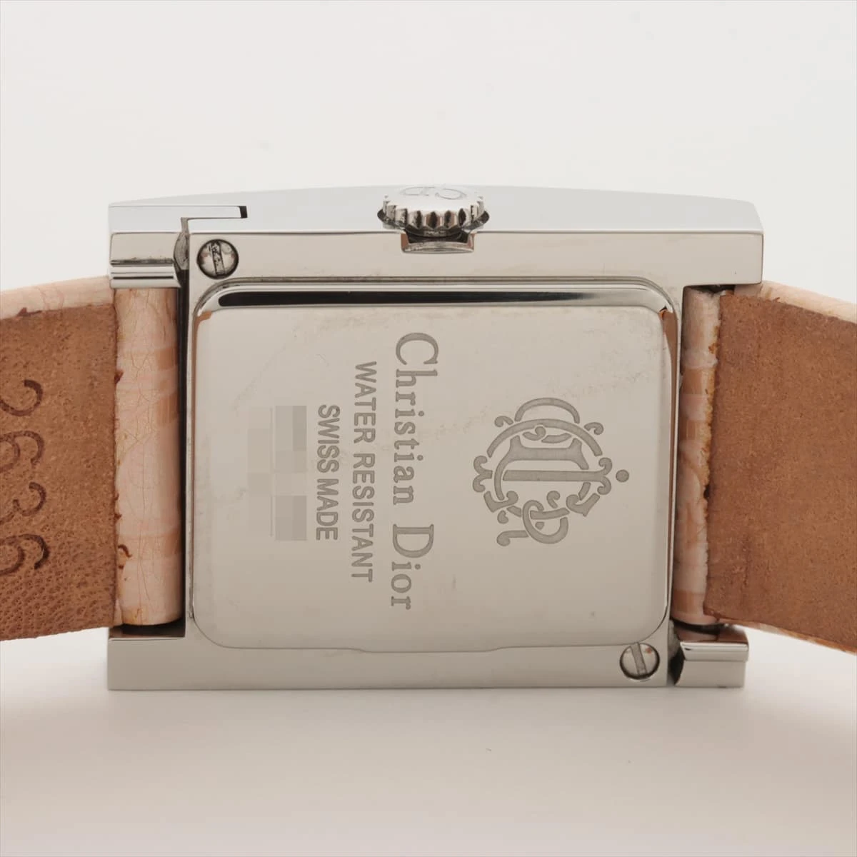 クリスチャンディオール マリススクエア D78-109 SS×革 QZ