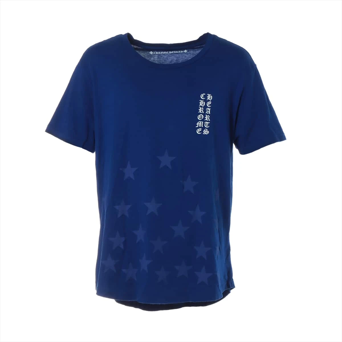 クロムハーツ Tシャツ コットン×モーダル XL ブルー スター バック 