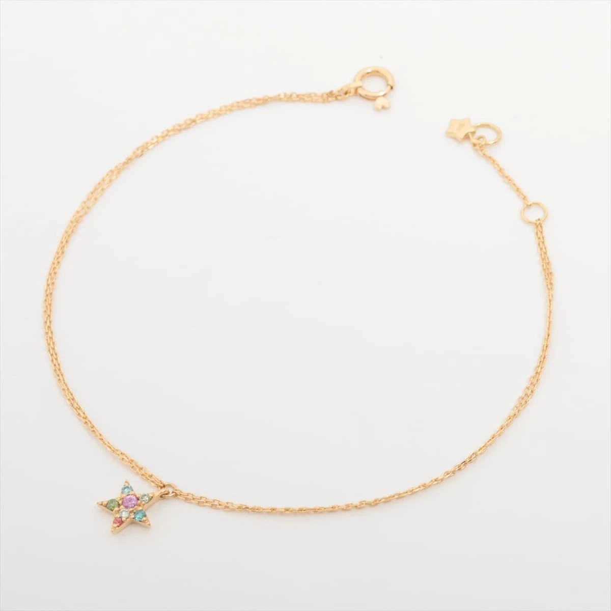 スタージュエリー ダイヤ サファイア ブレスレット K18(YG) 1.1g
