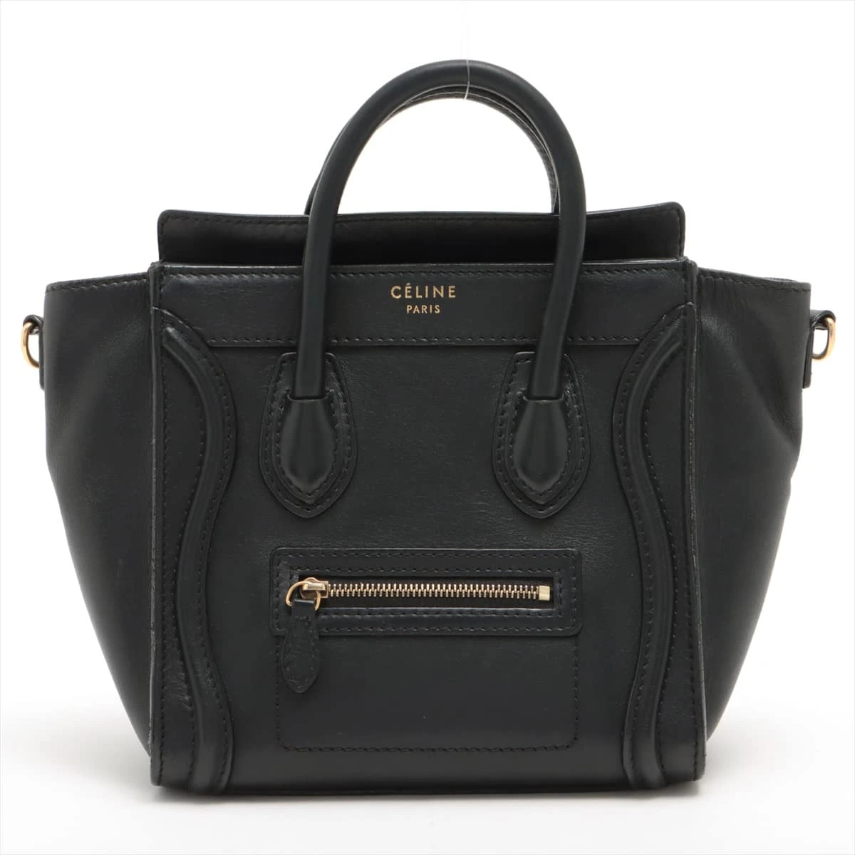 CÉLINE CELINEセリーヌ ラゲージ ショルダーバッグ 直営店買付 CELINE ラゲージ ナノ ショルダーバッグ (CELINE