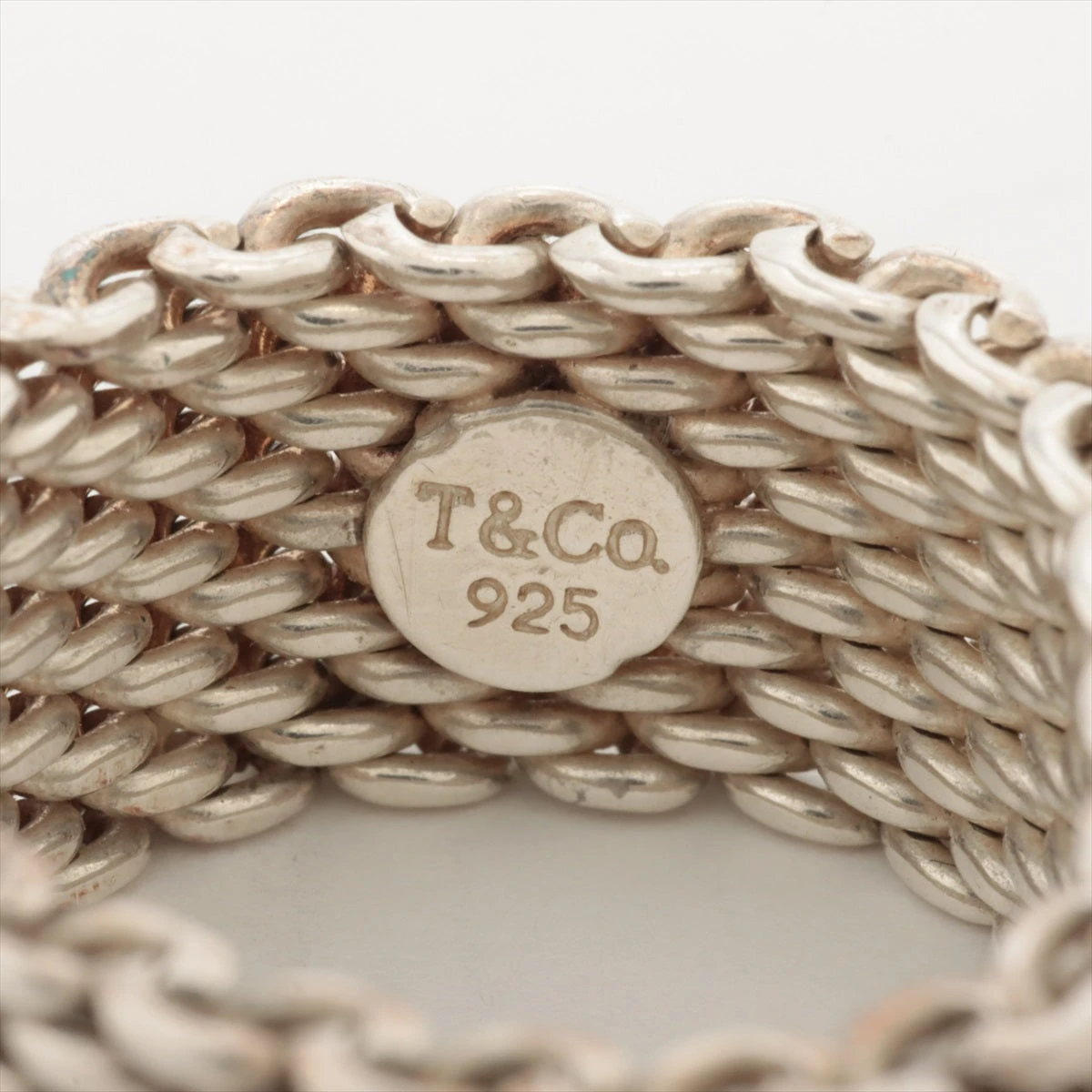 オールド ティファニー サマセット シルバーリング サマセットメッシュリング シルバー ヴィンテージ|ティファニー