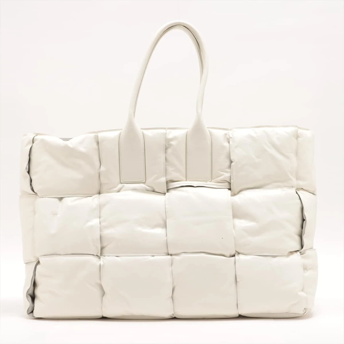 希少✨ボッテガヴェネタ 型押しレザー トートバッグ ホワイト 大容量