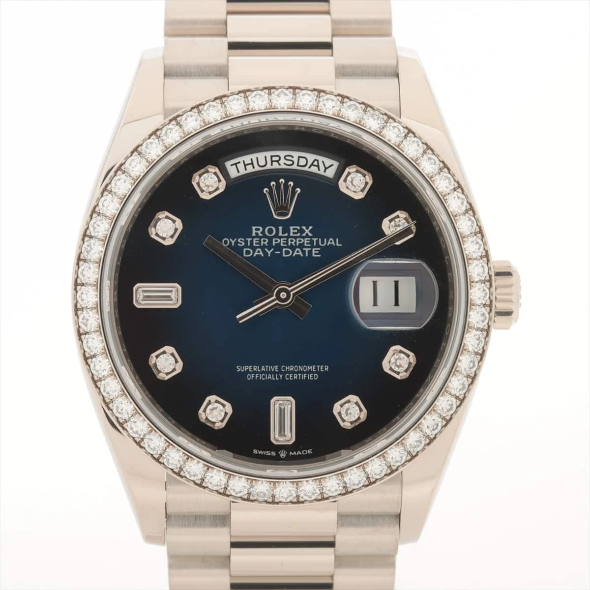 ロレックスデイデイトボックス 中古)ROLEX ロレックス デイデイト Ref.118388A ホワイトシェル
