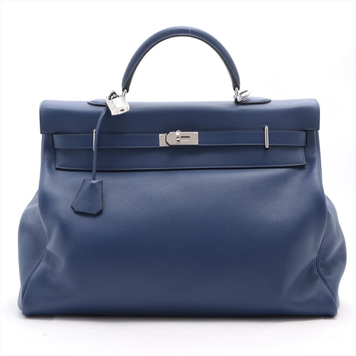 【人気♡】HERMES Gigi50 シルバーケリーバックル エルメス ケリーリラックス50 トリヨンノビーヨ ブルーアンクル