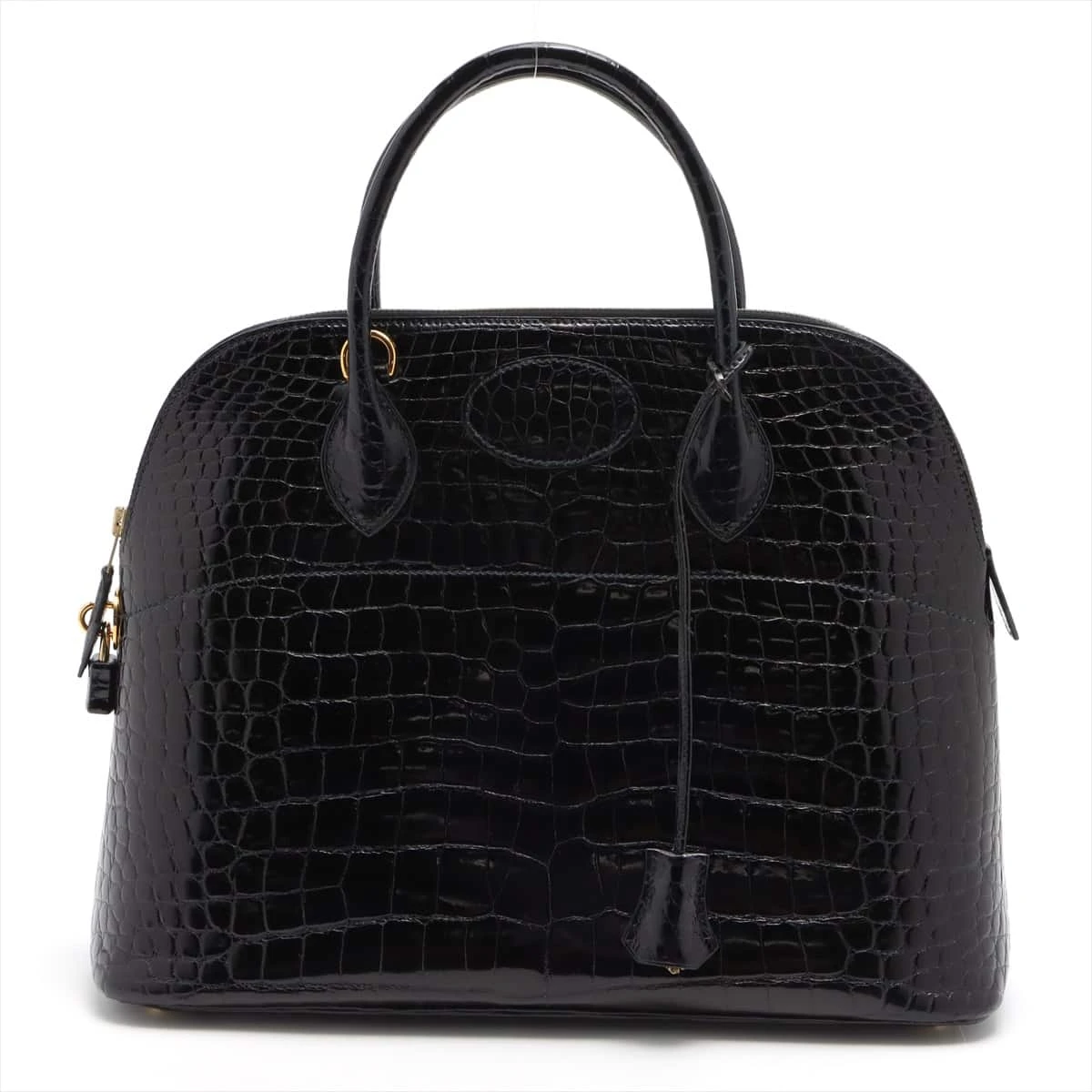【HERMES】ボリード35★ブラック ゴールド金具 エルメス ボリード35 ポロサス ブラック ゴールド金具 ○W:1993