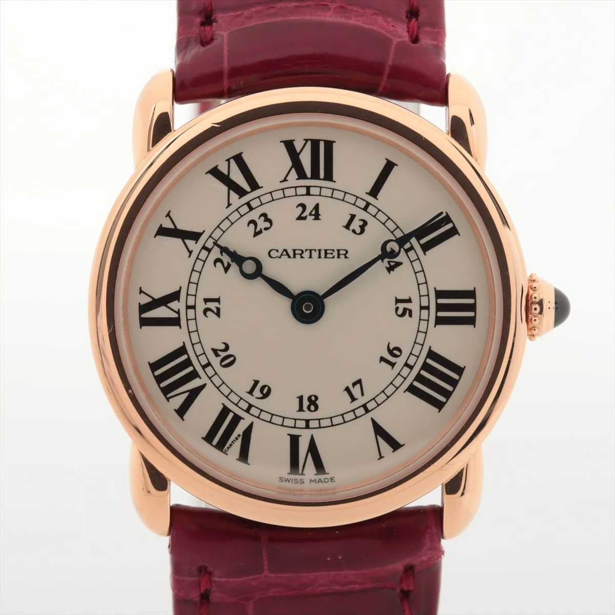 カルティエ ロンド ルイ カルティエ W6800151 2886 94562LX PG×革 QZ  