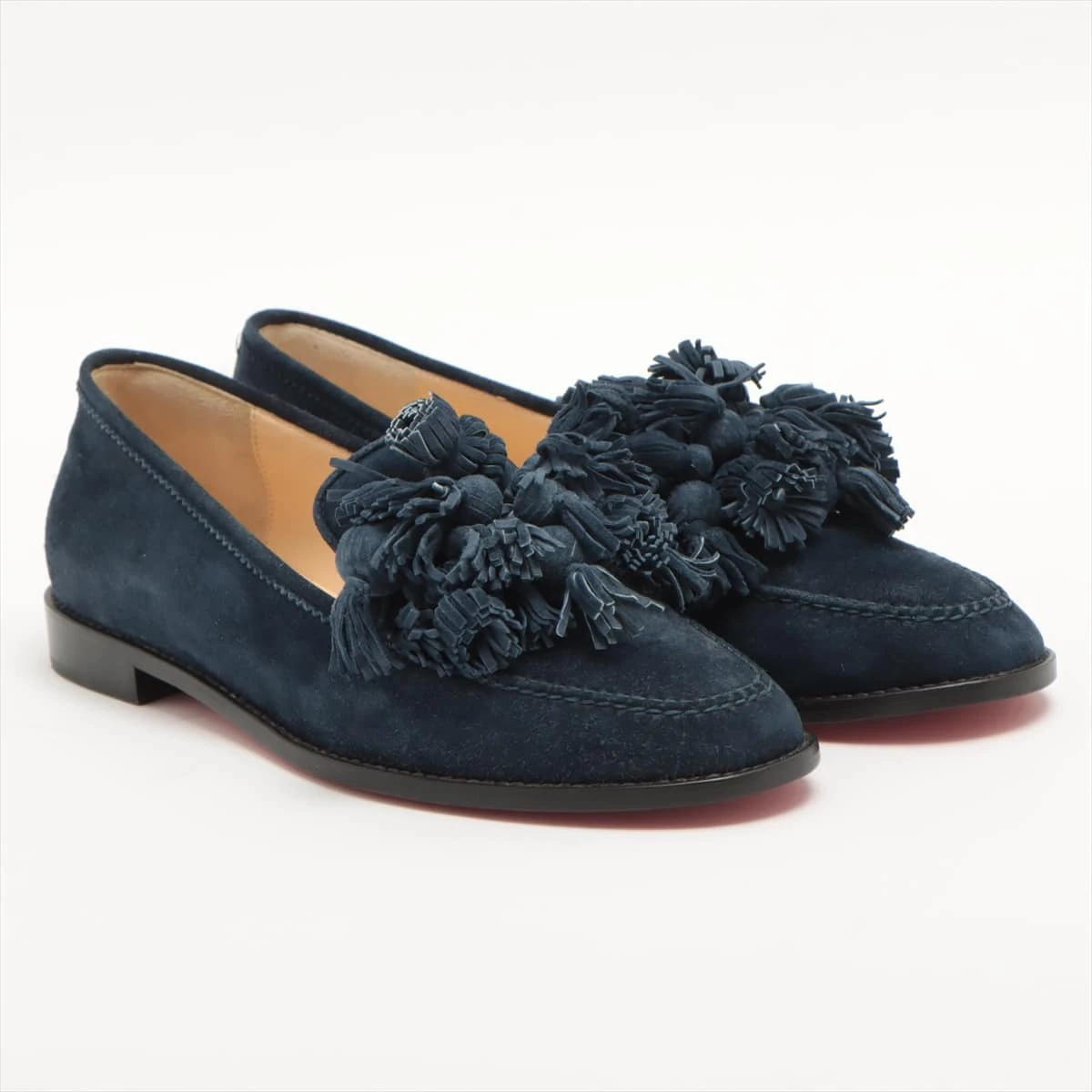 ナオキング クリスチャンルブタン スエードスリッポン ネイビー26cm