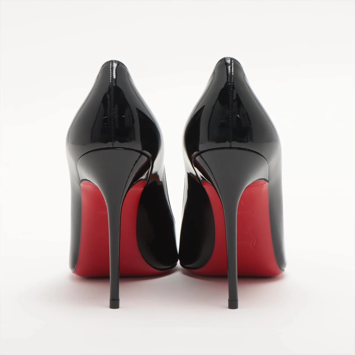 クリスチャンルブタン パテントレザー パンプス 37 1/2 レディース