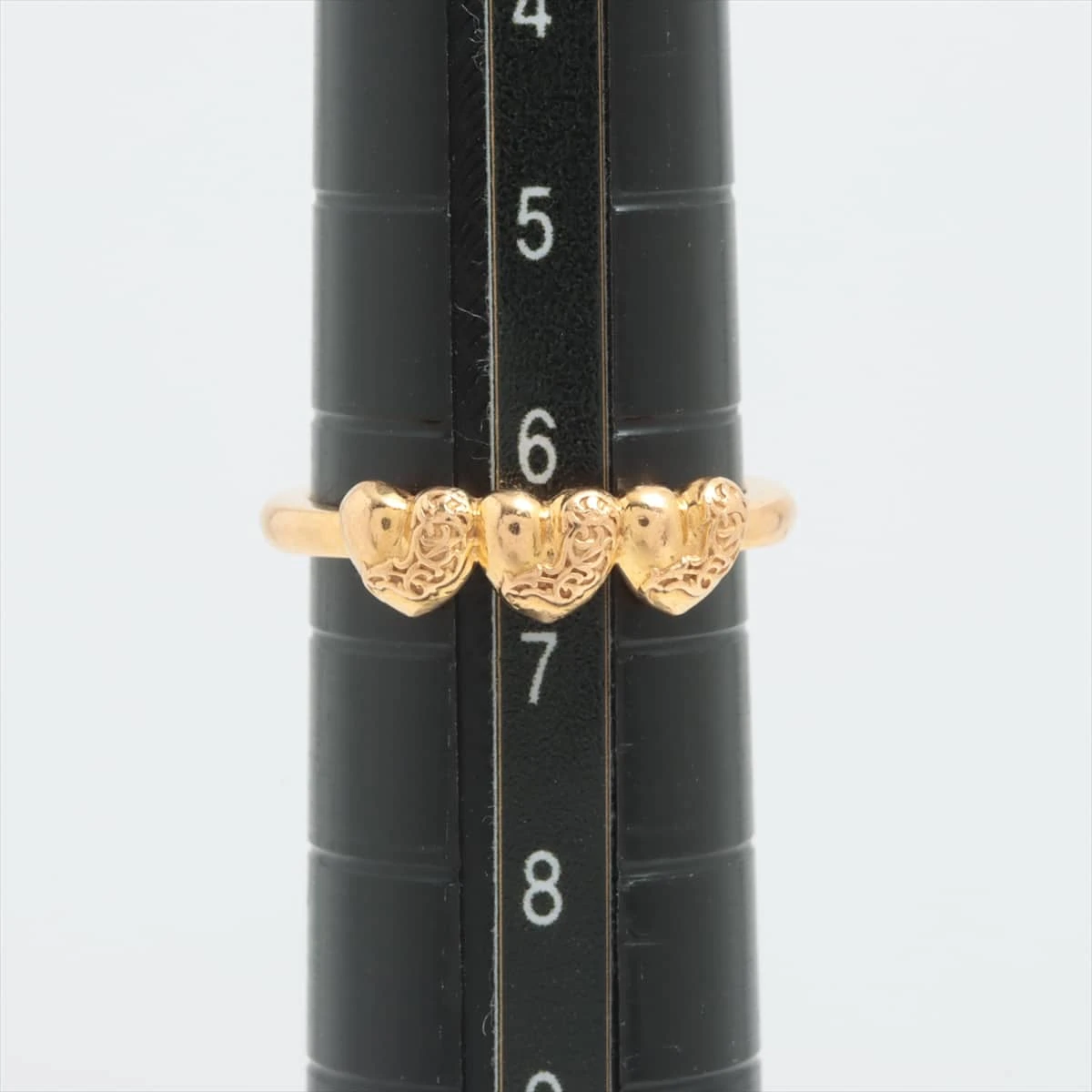 CHROME HEARTS BUBBLEGUM 3 HEART RING クロムハーツ バブルガム