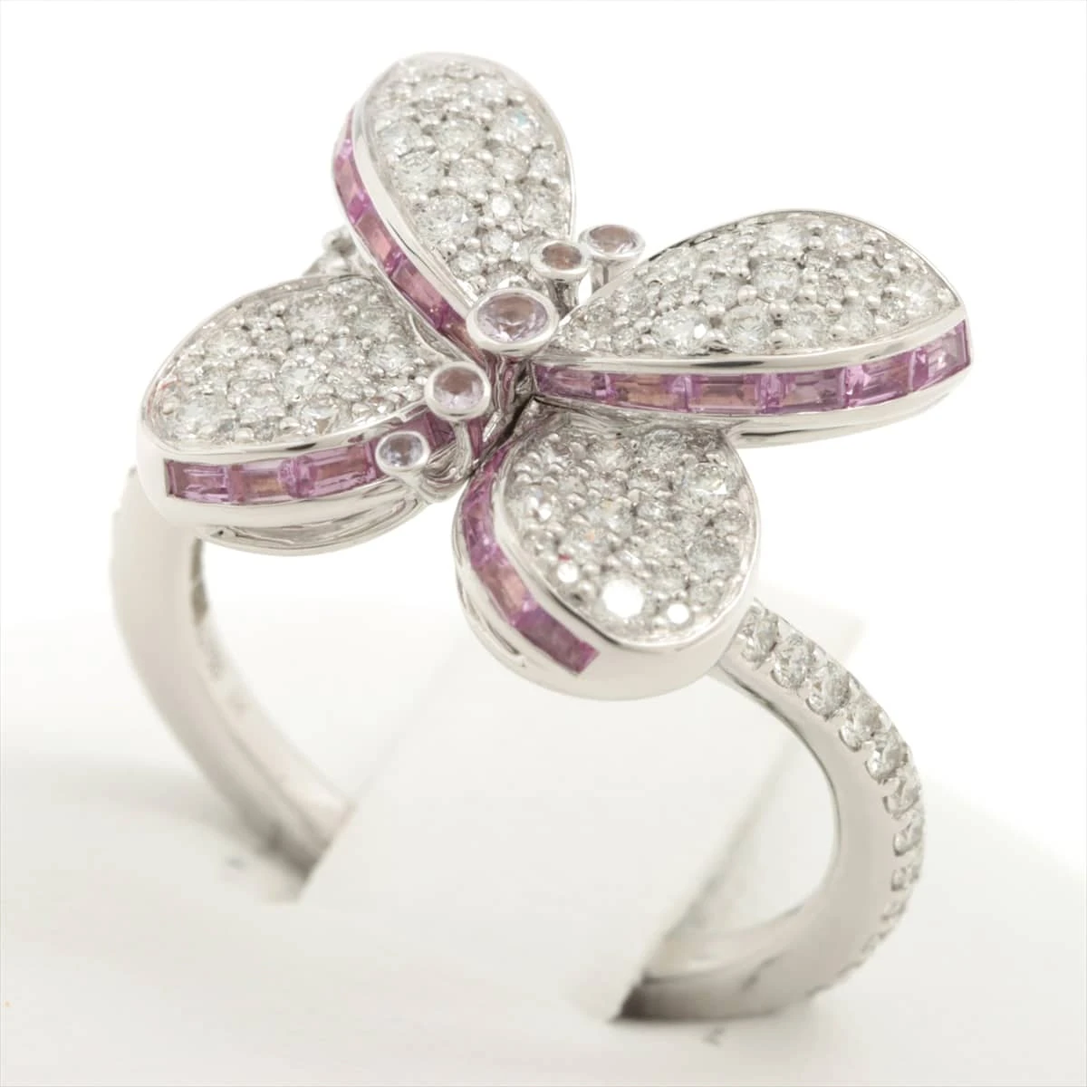 750YG/WG サファイア・ダイヤモンド リング 品番c23-162