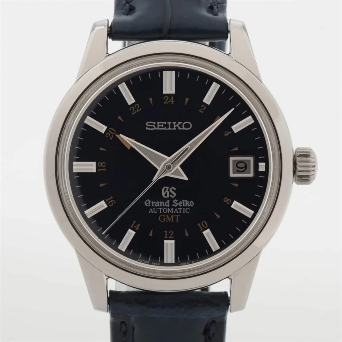 グランドセイコー SBGM031 SS×革 AT 青文字盤 メカニカル GMT 10周年