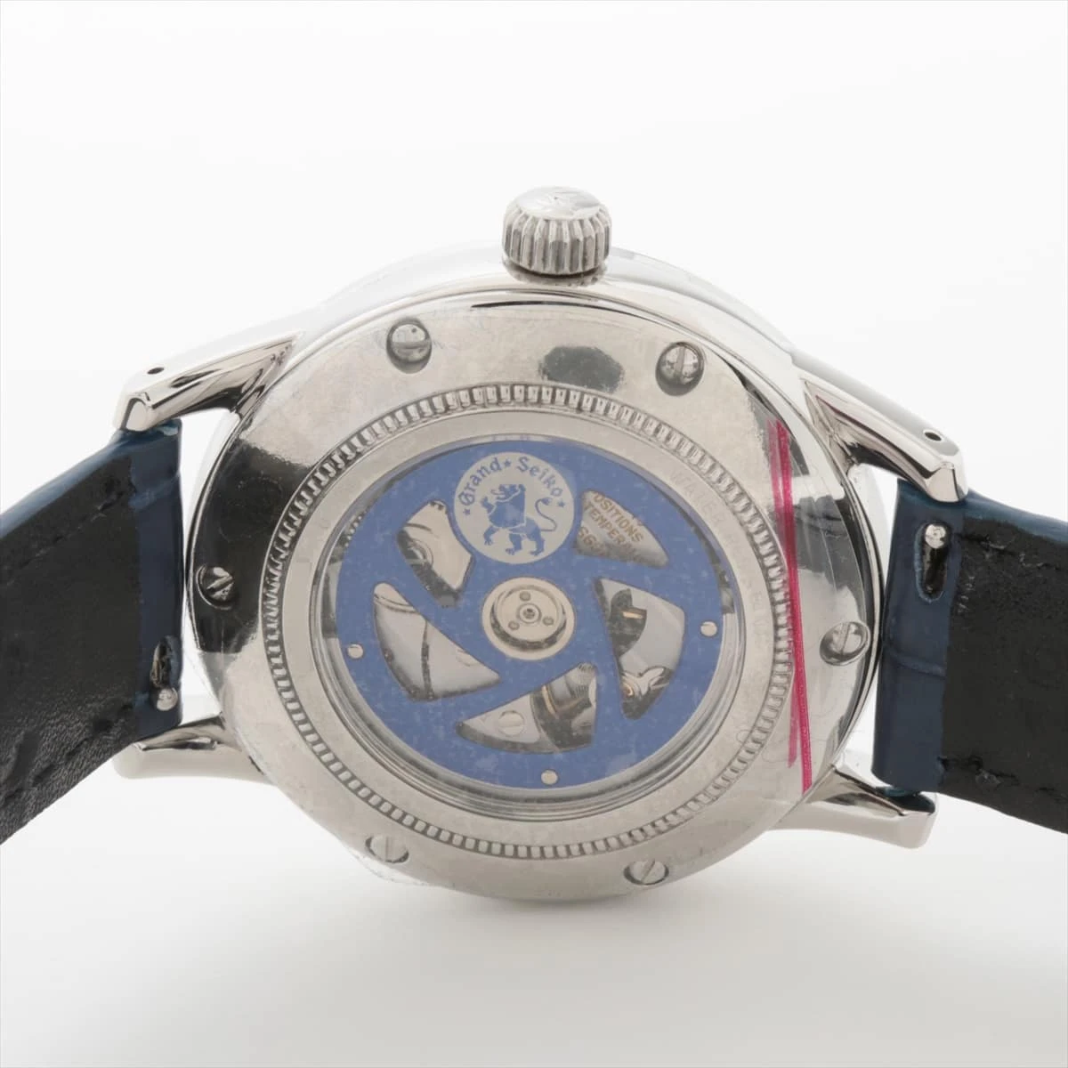 グランドセイコー SBGM031 SS×革 AT 青文字盤 メカニカル GMT 10周年