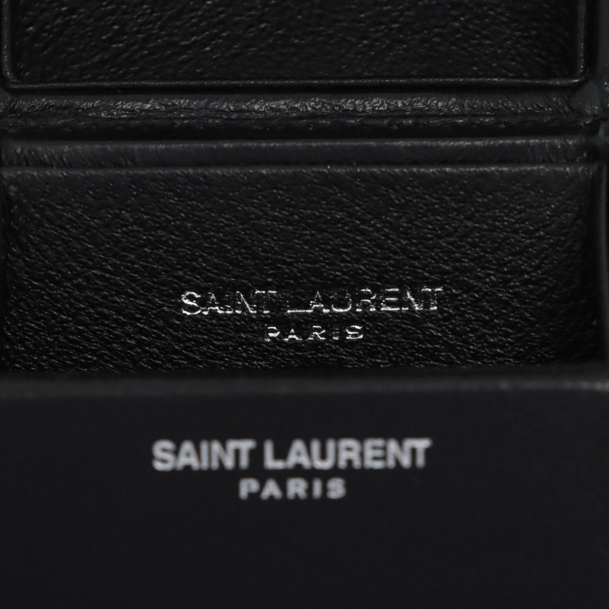 サンローランパリ レザー シガレットケース ブラック 520118