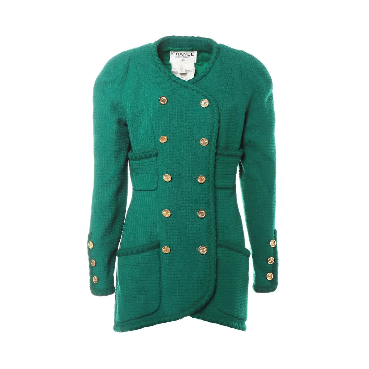 CHANEL BOUTIQUE ノーカラージャケット 38