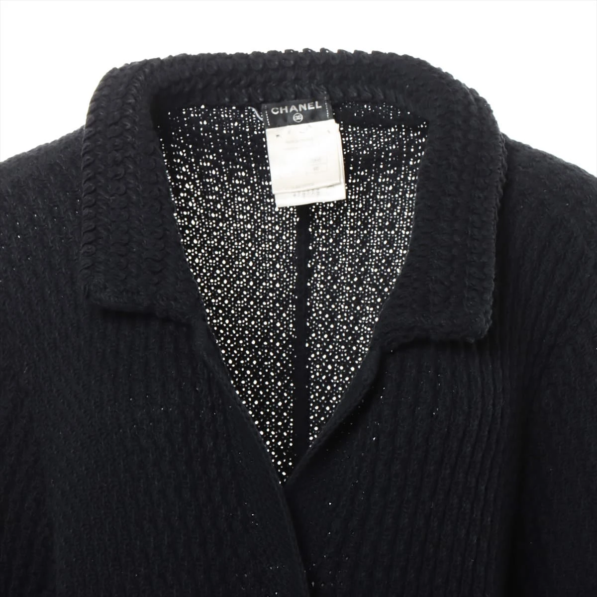 CHANEL シャネル カーディガン ジャケット ココマーク アンゴラ ファー CHANEL シャネル カーディガン ジャケット ココマーク アンゴラ