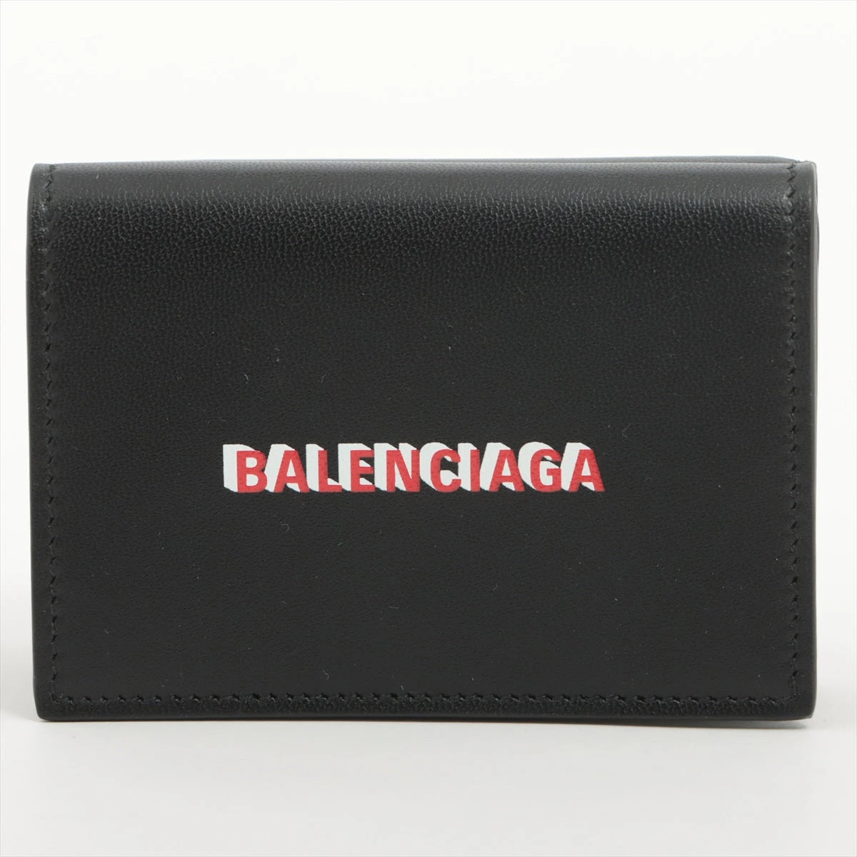 BALENCIAGA バレンシアガ / エブリデイコンパクトウォレット ブラック BALENCIAGA バレンシアガ 二つ折り財布 Cash フラップ付きコイン