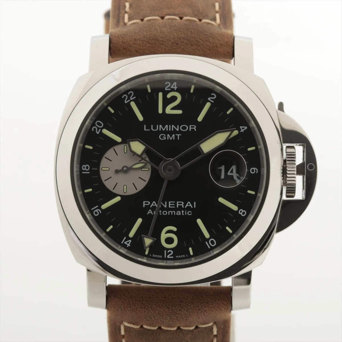 パネライ ルミノールGMT PAM01088 SS×革 AT 黒文字盤 AP029199｜中古 
