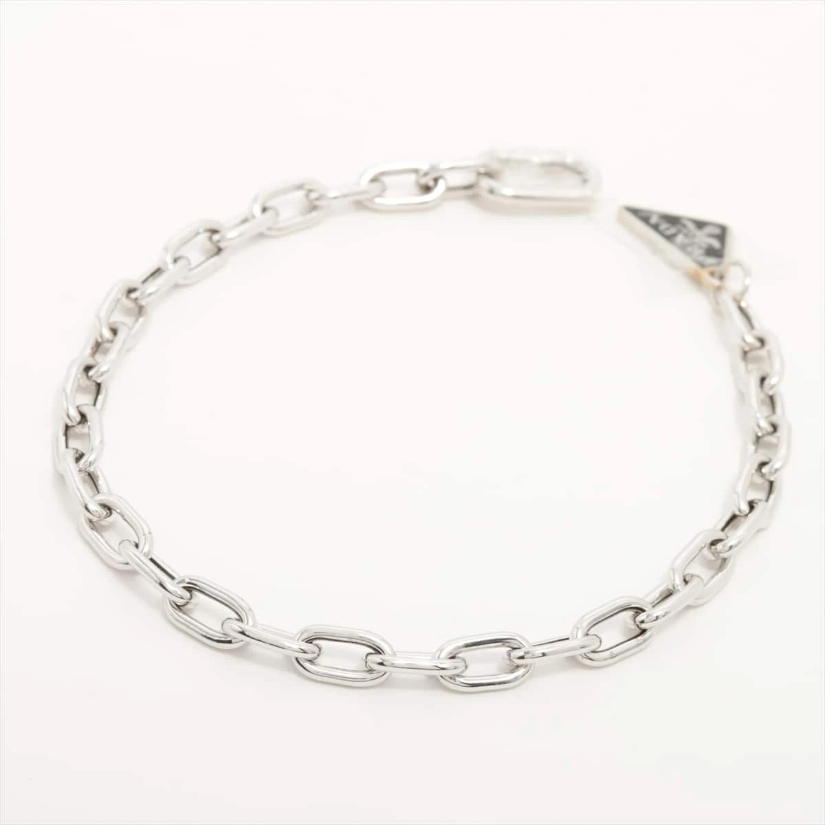 【美品】PRADA ロゴ プレート ブレスレット 2連 サフィアーノ チョーカー プラダ ブレスレット アクセサリー サフィアノ ブラック