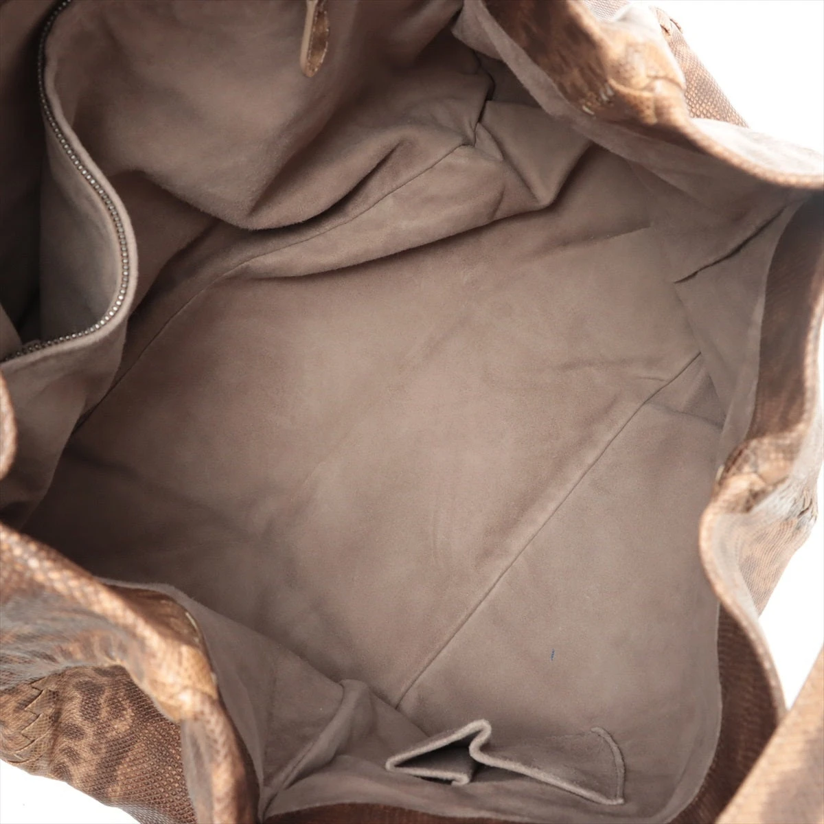 ボッテガヴェネタ イントレチャート リザード トートバッグ ブラウン  