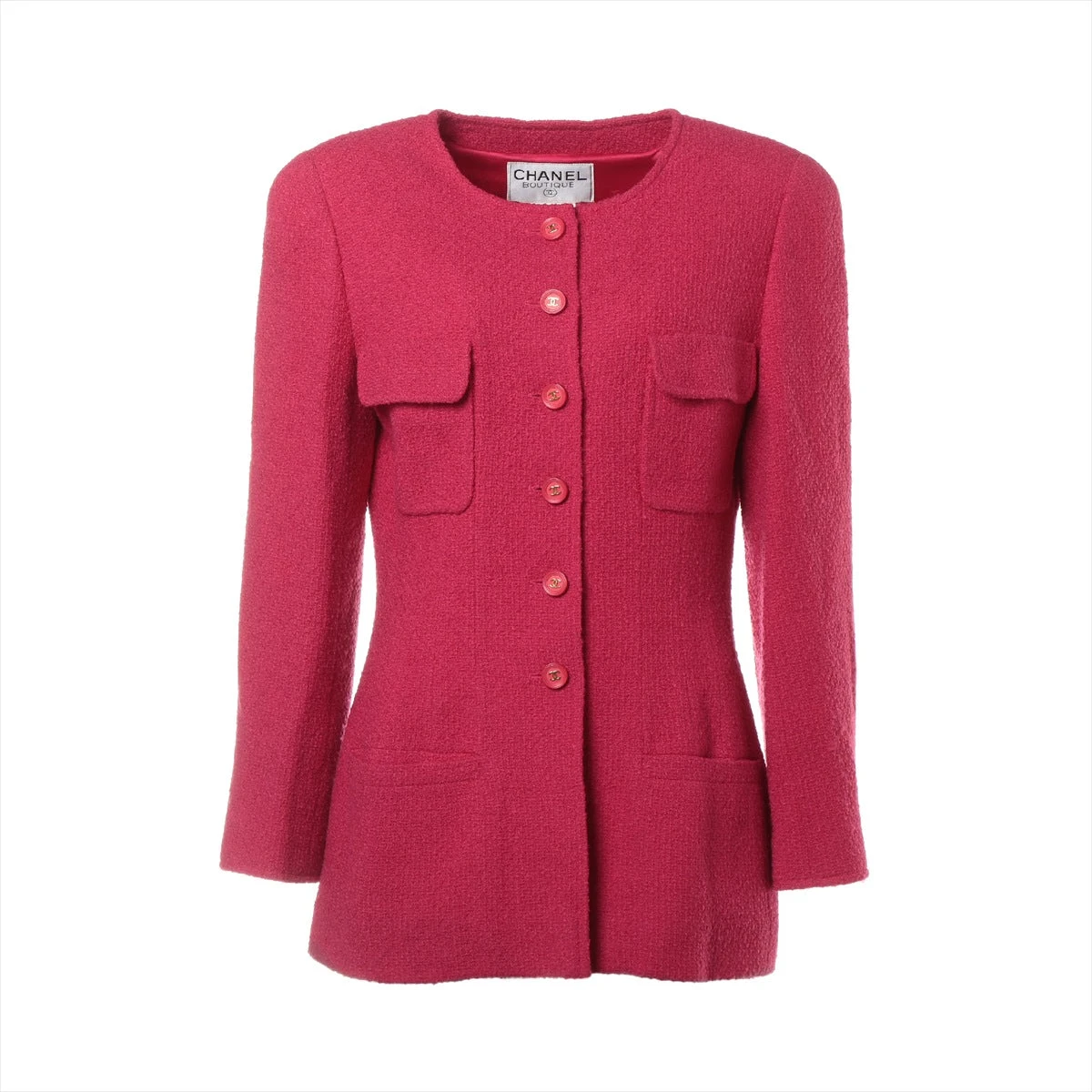 CHANEL BOUTIQUE テーラードジャケット 40 27）CHANEL BOUTIQUE テーラードジャケット ネイビー