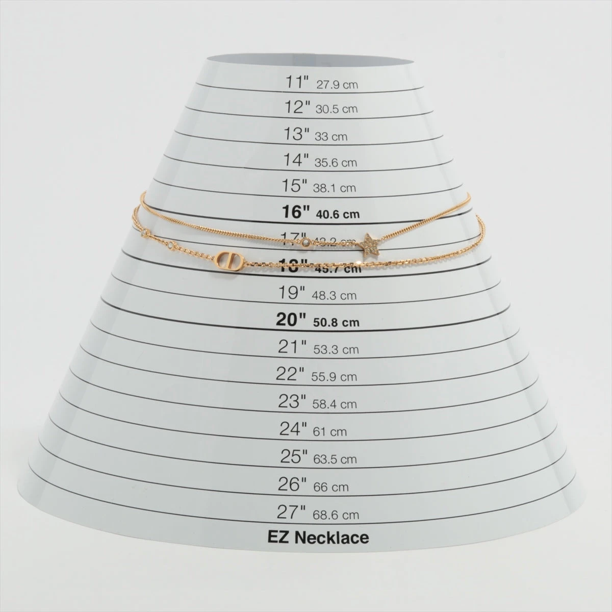 ディオール Lucky Dior ラッキー ディオール ネックレス GP×ライン