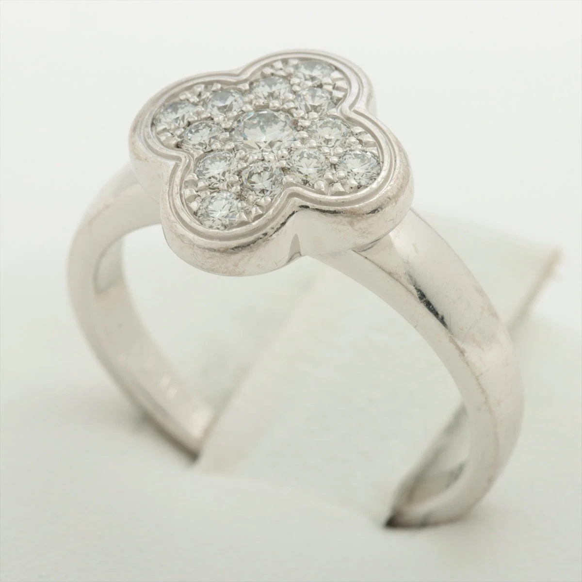 ヴァンクリーフ&アーペル ピュアアルハンブラ ダイヤ リング 750(WG