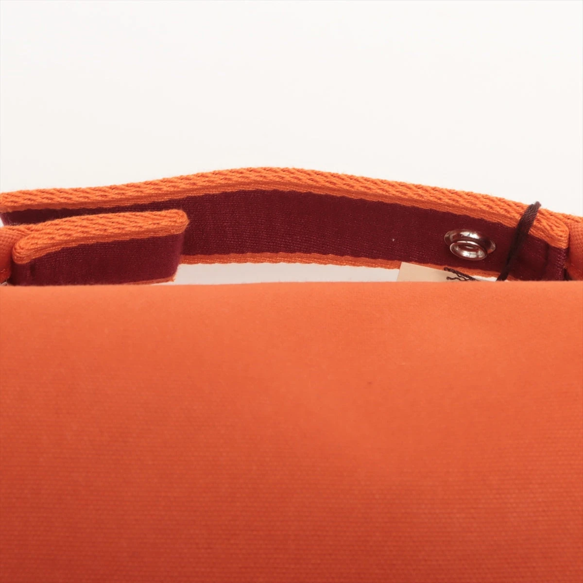 エルメス ブリッド ア ブラックPM キャンバス オレンジ シルバー金具