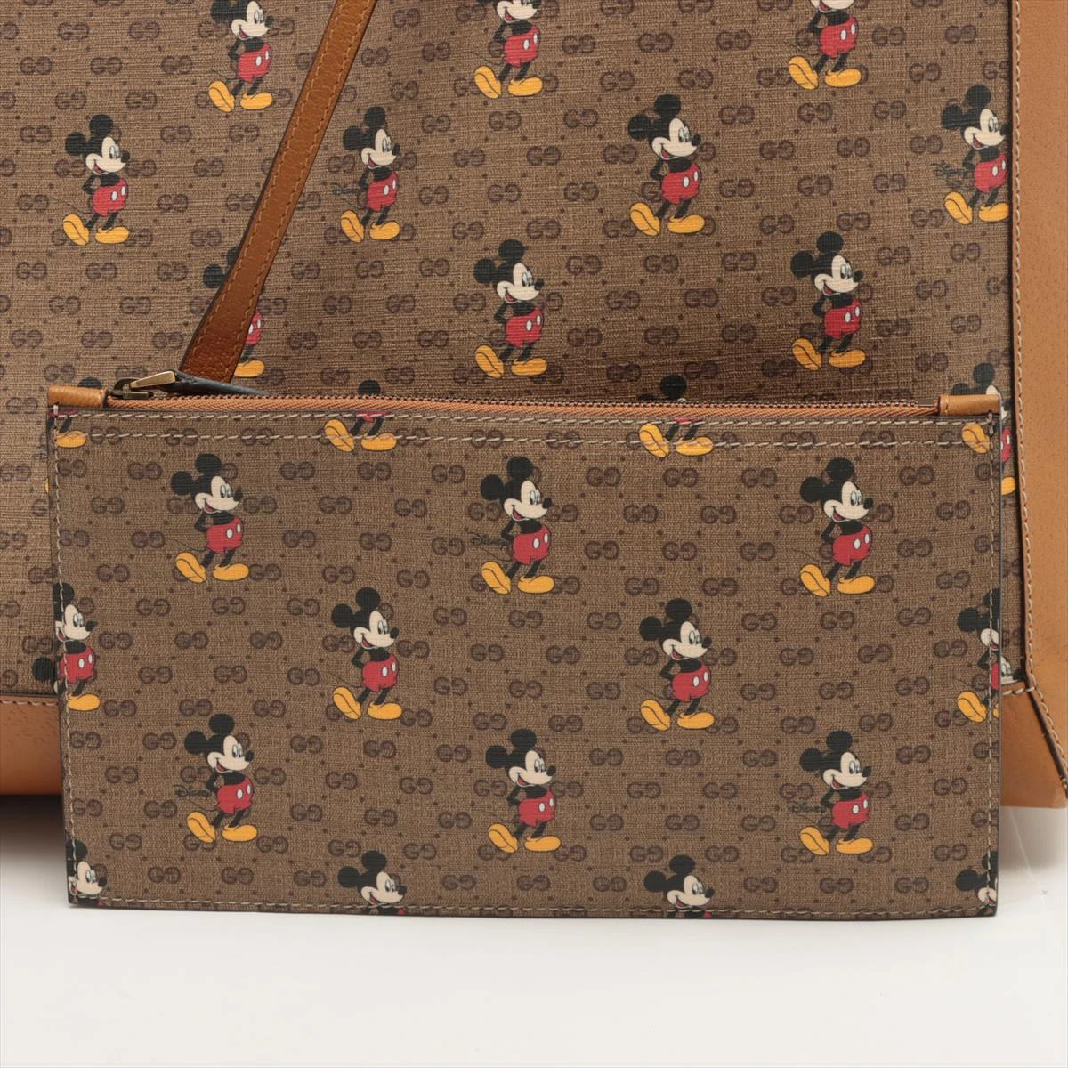 グッチ×ディズニー ミニGGスプリーム トートバッグ ブラウン 547947
