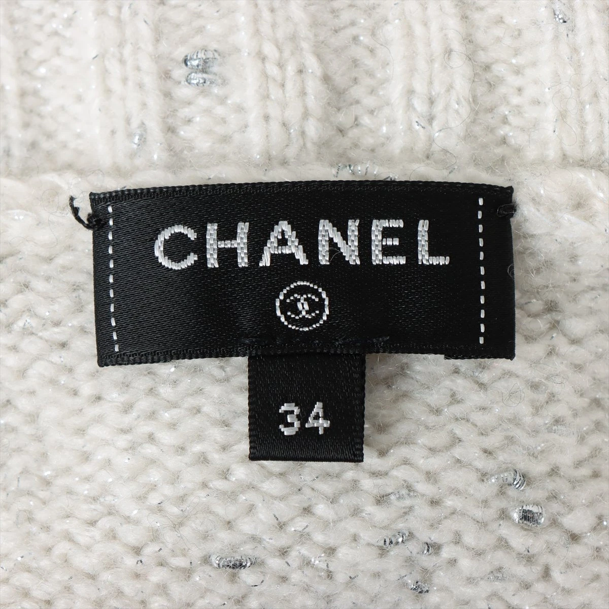 CHANEL カシミヤ シルクハイネックニット シャネル P70 カシミヤ×シルク ハイネックニット 34 レディース