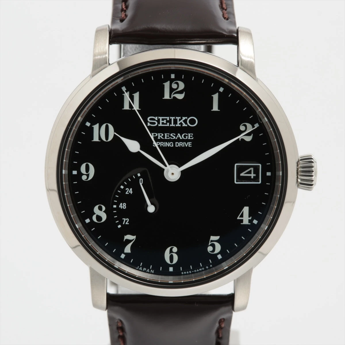 セイコー プレサージュ スプリングドライブ 琺瑯 SARR003 SS×革 AT