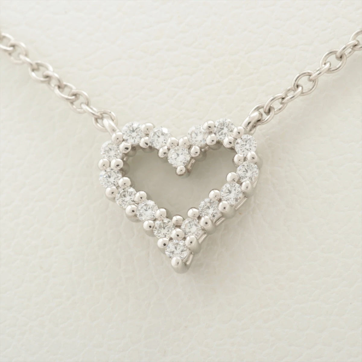 ティファニー センチメンタルハート ネックレス ミニ Au750 D0.25