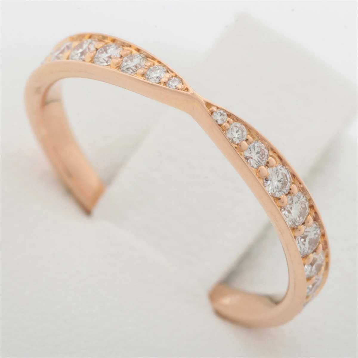 ティファニー ハーモニー ハーフサークル ダイヤ リング 750(PG) 1.5g