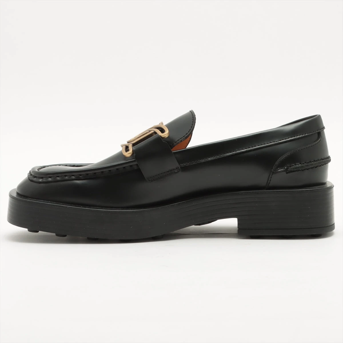 トッズ ケイト レザー ローファー 37 レディース ブラック A1902973