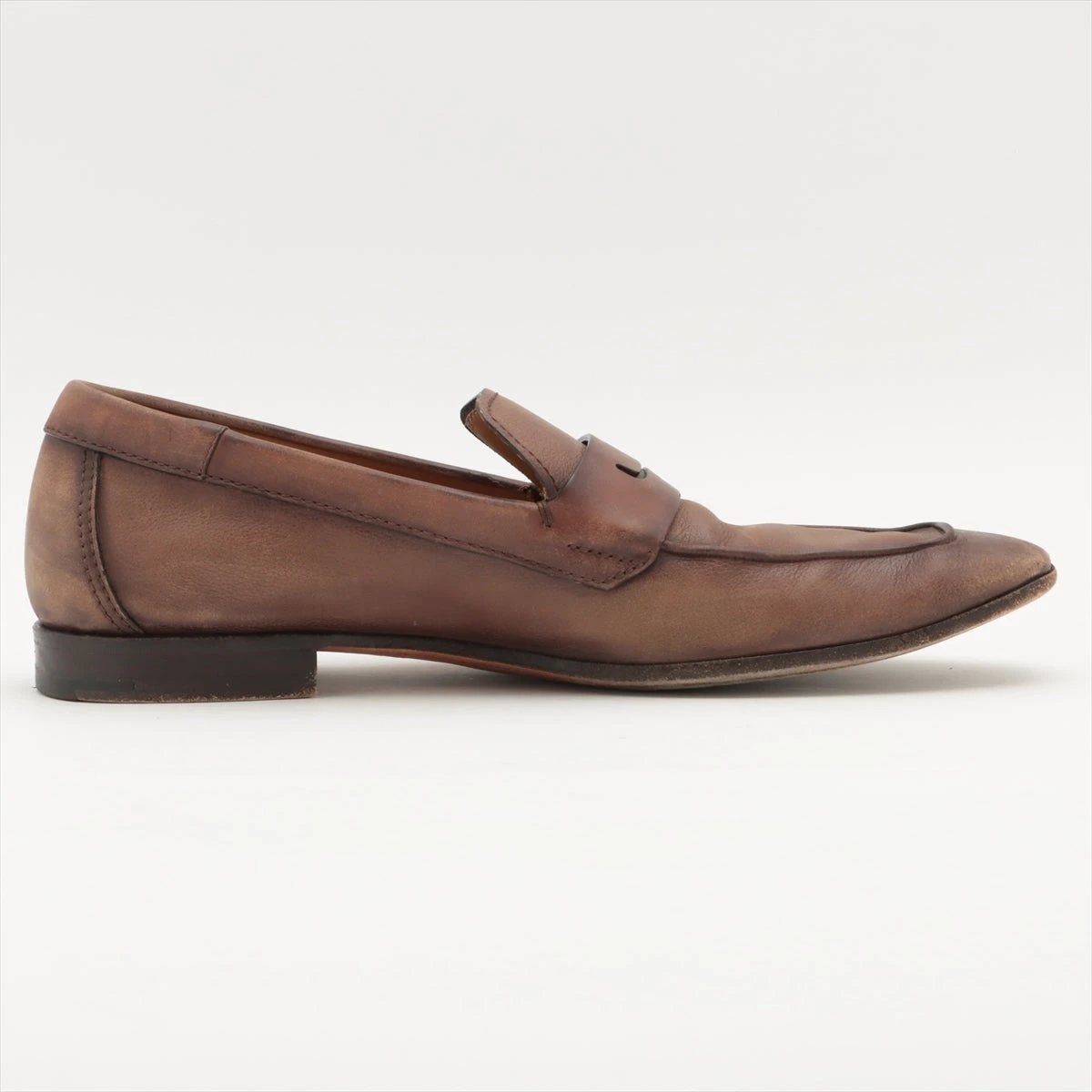 本物 ベルルッティ カリグラフィ スウェード ローファー スリッポン スリッパ 6 1/2 24.5 25.0 メンズ 中古 靴 ベルルッティ カリグラフィ レザー ローファー 9 メンズ ブラウン