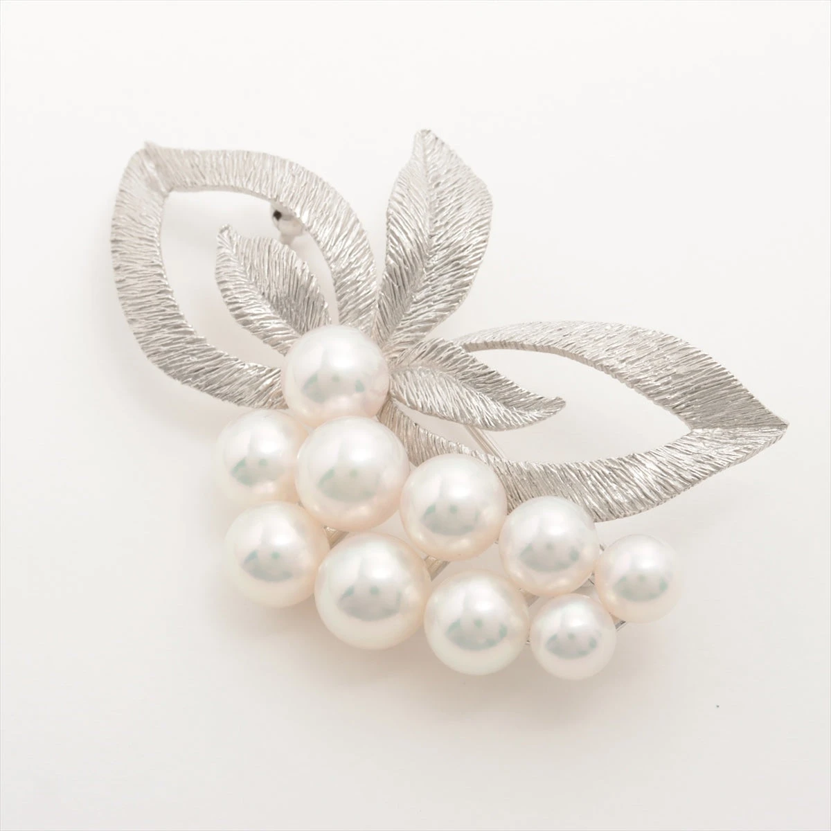 ミキモトパールブローチ ミキモト パール ブローチ 真珠 シルバー M