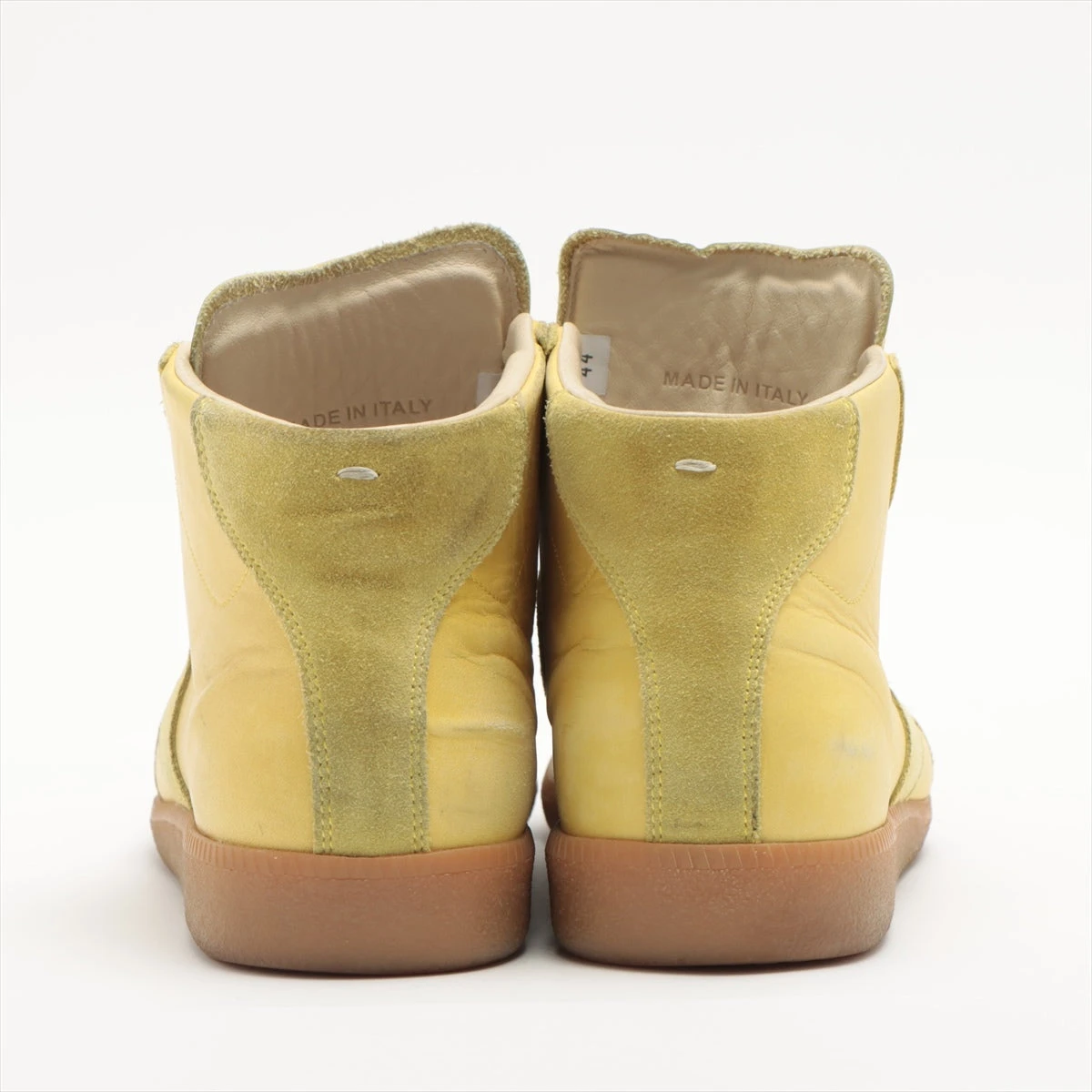 メゾンマルジェラ レザー×スエード ハイカットスニーカー 44 メンズ