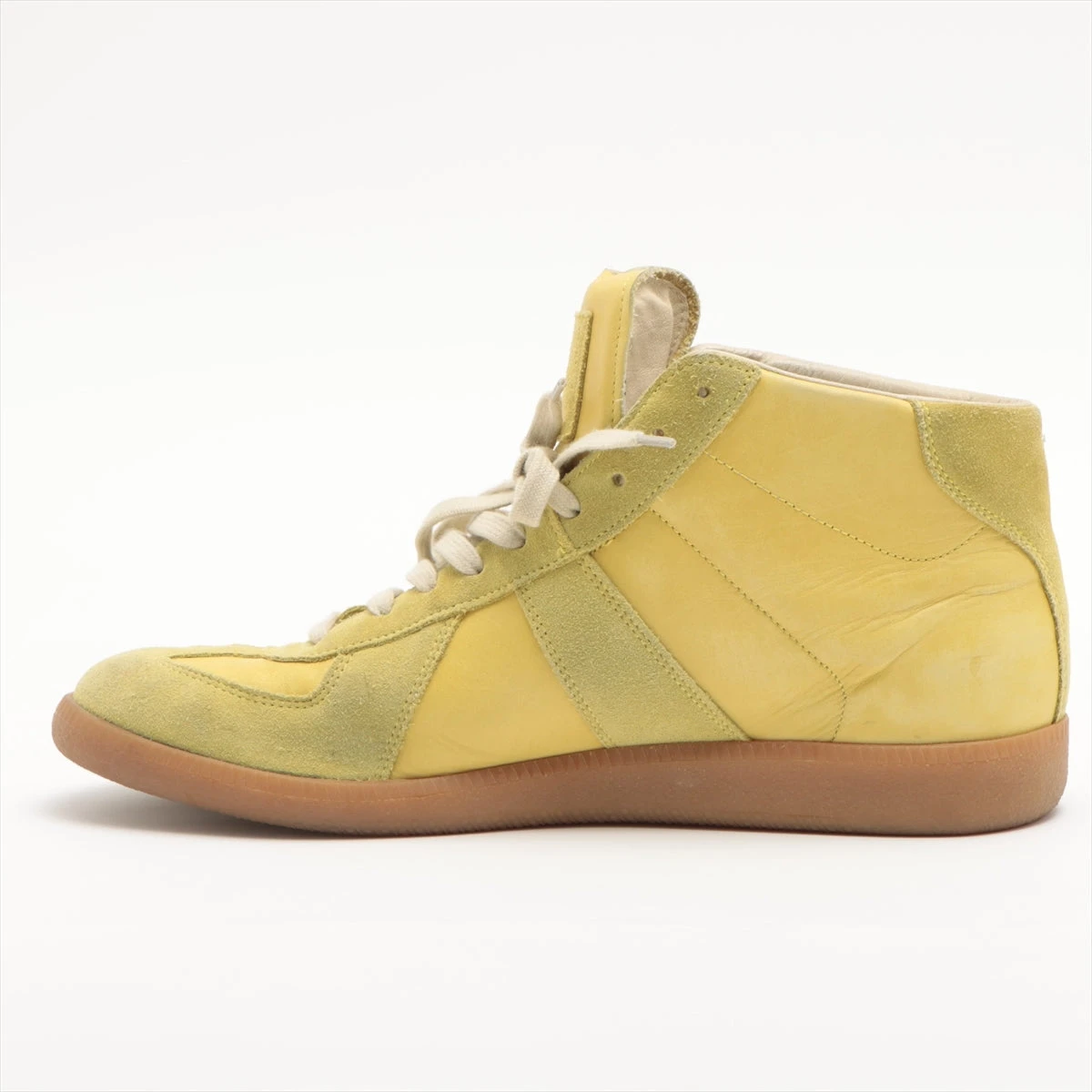 メゾンマルジェラ レザー×スエード ハイカットスニーカー 44 メンズ