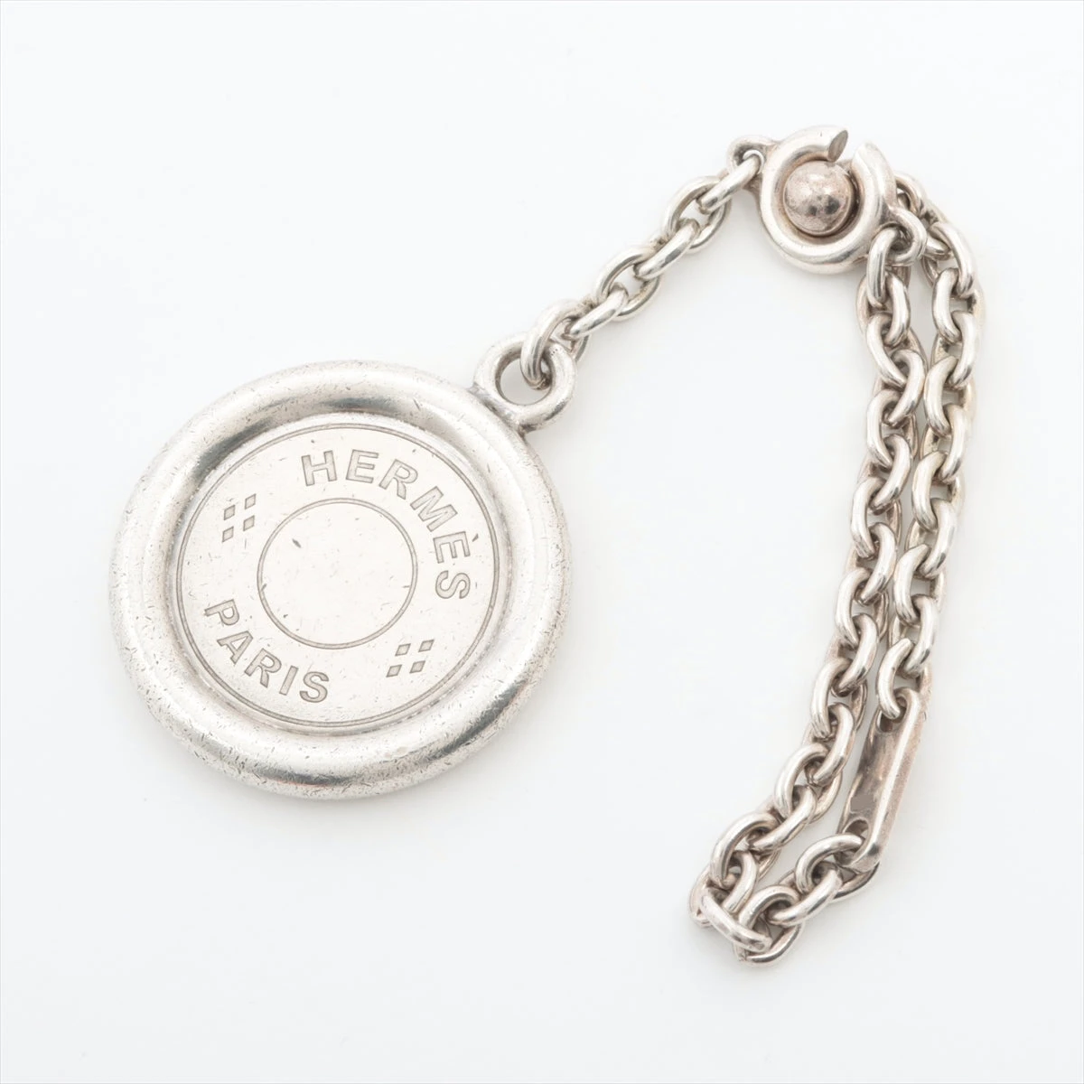エルメス ヴィンテージ キーホルダー セリエ エルメス セリエ キーホルダー 925 シルバー キズ スレ くすみ