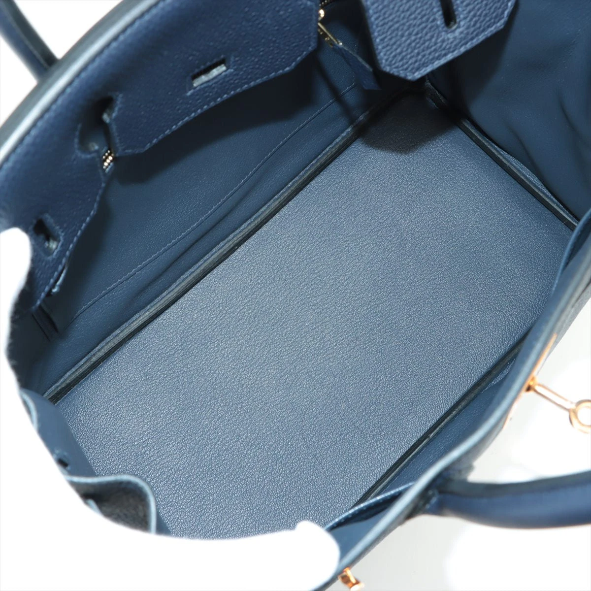 エルメス バーキン30 トゴ ブルーニュイ ピンクゴールド金具 D:2019年