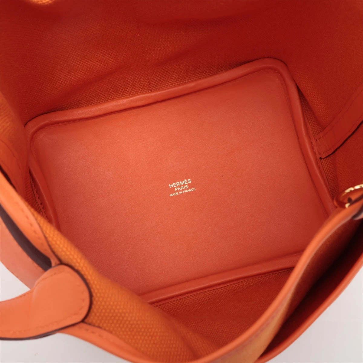 エルメス ピコタンポケット カーゴ PMサイズ オレンジ/S金具 エルメス ピコタンロック カーゴPM トワルゴエラン×スイフト