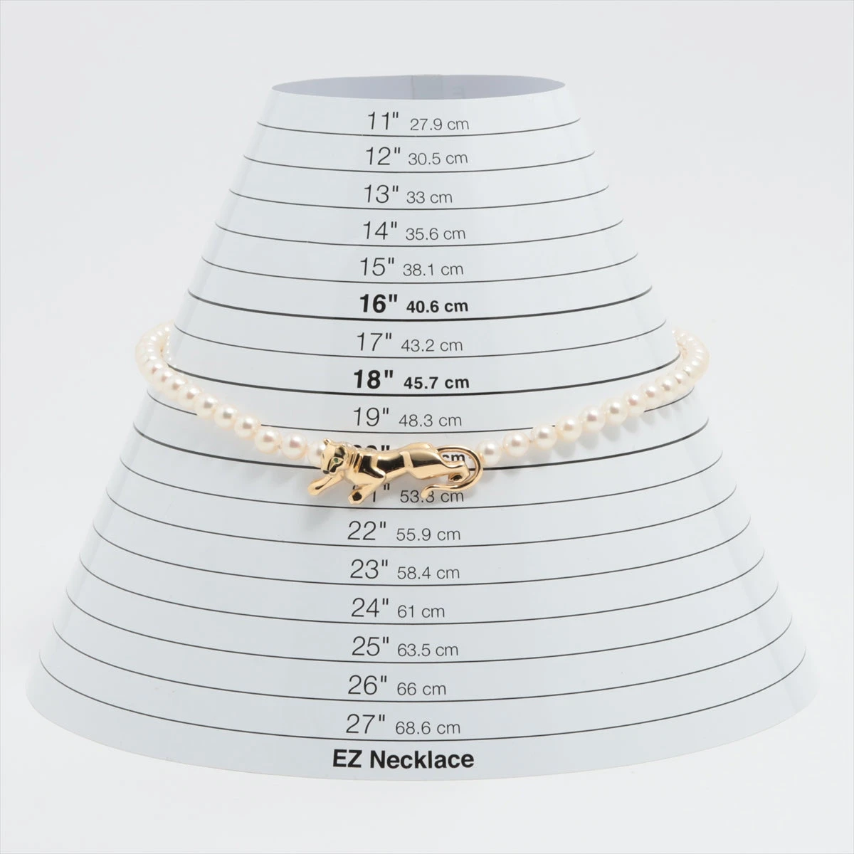 カルティエ パンテール パール エメラルド ネックレス 750(YG) 総48.7g 