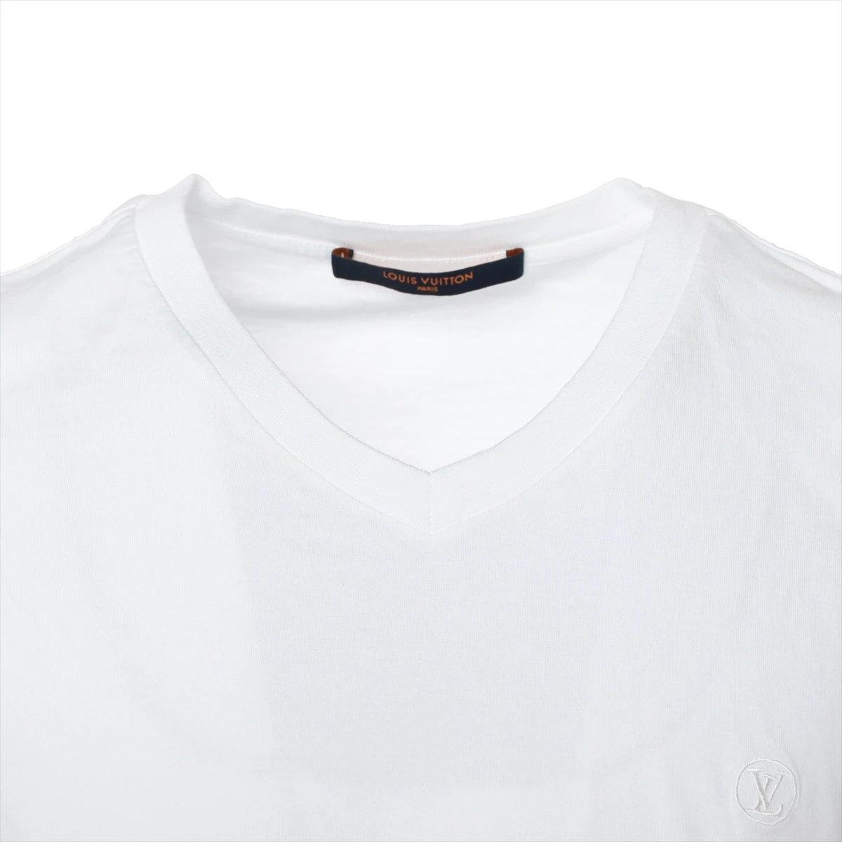 ルイヴィトン Vロゴ グラフィック Tシャツ 白 ルイヴィトン Vロゴ