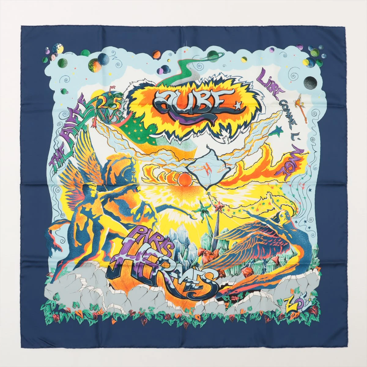 HERMES - HERMES エルメス カレ90 TAMBOURS タンブールの太鼓