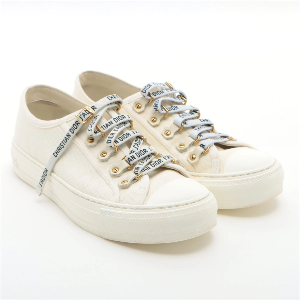 クリスチャンディオール WALK'N'DIOR キャンバス×レザー