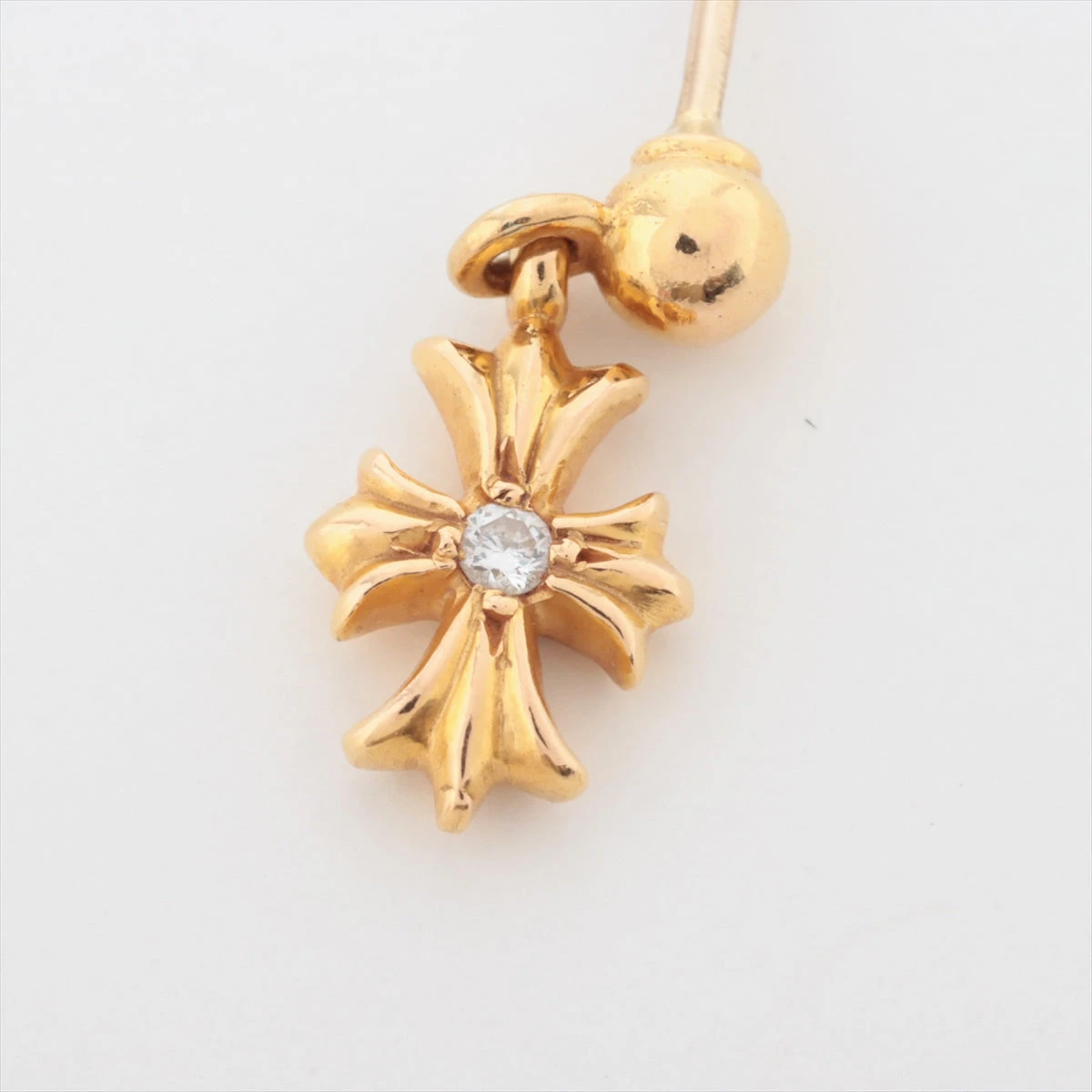 クロムハーツ タイニーE CHプラス ピアス(片耳用) 22K×14K 1.9g